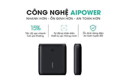 Pin sạc dự phòng Aukey của nước nào 04