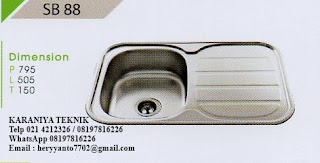 Jual Discount Kitchen Sink  Royal type SB 88