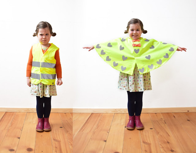 fluo cape hesje hartjes hart pimpen diy veiligheid safety jacket