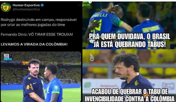Colômbia 2 x 1 Brasil: veja os memes da derrota da seleção pelas