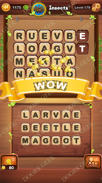 Word Bright Level 179 Answers, Cheats, Solutions, Walkthrough for android, iphone, ipad and ipod