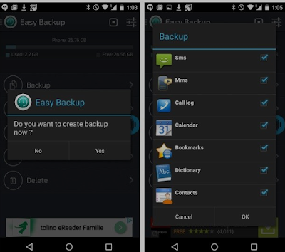 Cara Backup Data Android 4