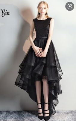 Gaun hitam mewah