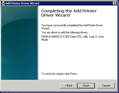 MPECS Inc. Blog: SBS 2008 - Konica Minolta BizHub C353 Driver GP Stall