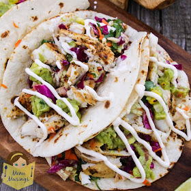 Mojito Lime Mahi Mahi Tacos with Citrus Dressed Southwestern Slaw @ menumusings.com