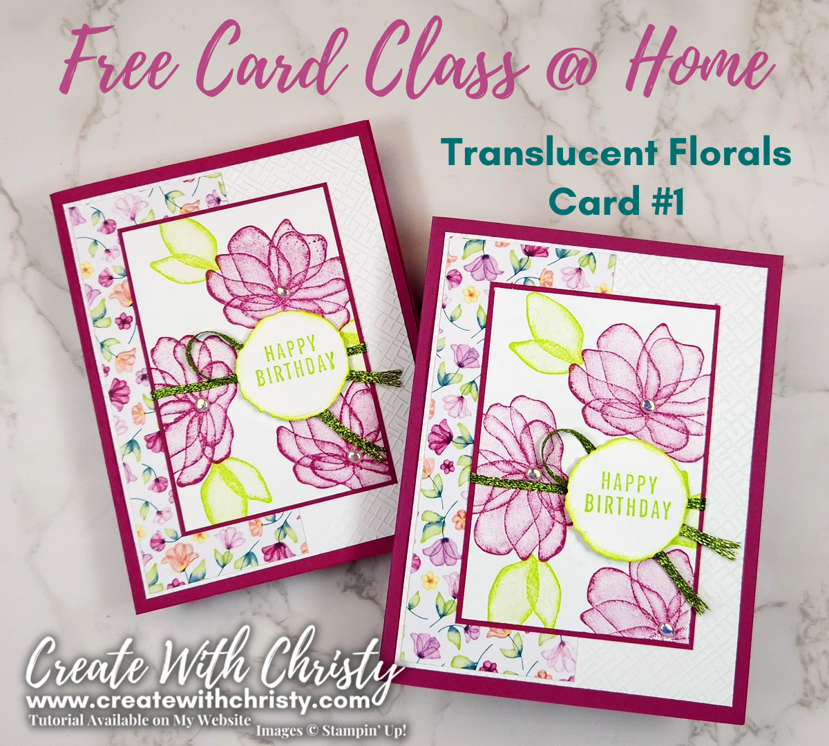 Delightful Translucent Florals! - Pretty Paper Cards
