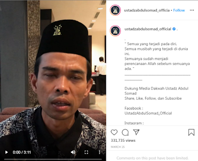 Ustaz Abdul Somad Ungkap Waktu Berakhirnya Wabah Covid-19 di Indonesia, Kapan?