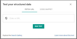 Google Structured Data testing tool