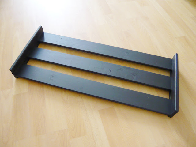 black ikea hack pedal board