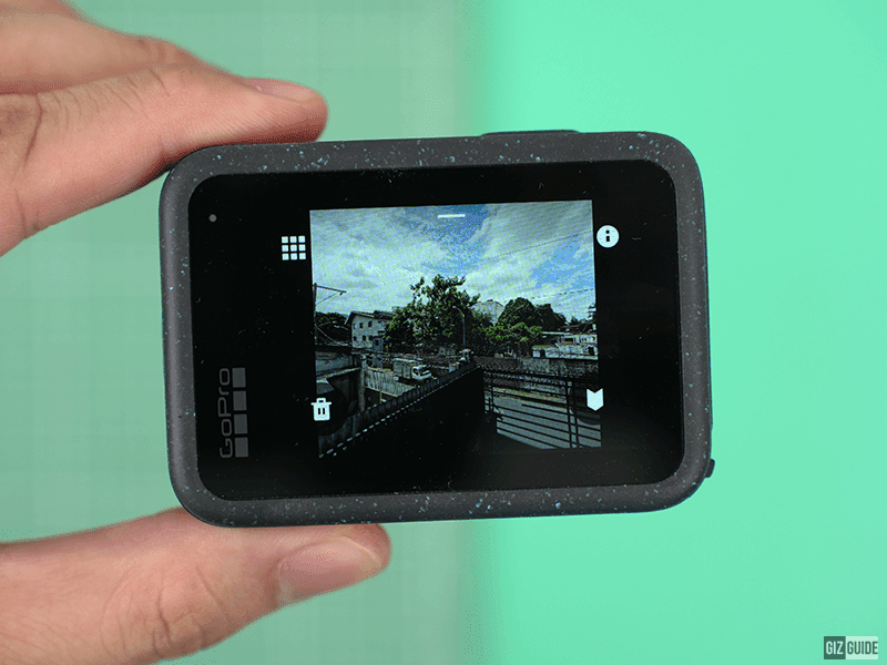 GoPro HERO12 Black's rear screen