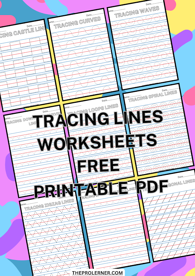 Tracing Lines Worksheets with free printables