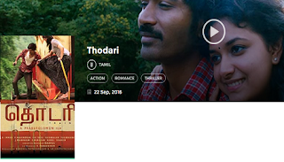 Download Thodari(2016) Dhanush Full Movie in HD Blu-Ray