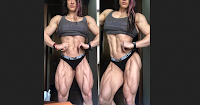 Female bodybuilder muscle woman