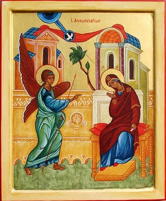 La Anunciacion Angel Gabriel Y Maria