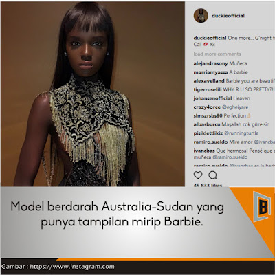 Bupugu - Nyadak Thot, Model Australia yang Mirip Barbie