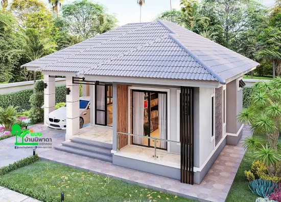 model rumah atap limas dengan 3 kamar tidur