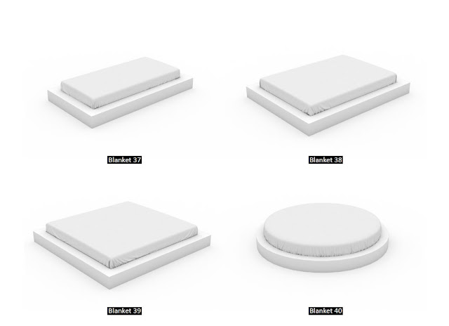 3dsMax高精度被子枕頭3D模型下載