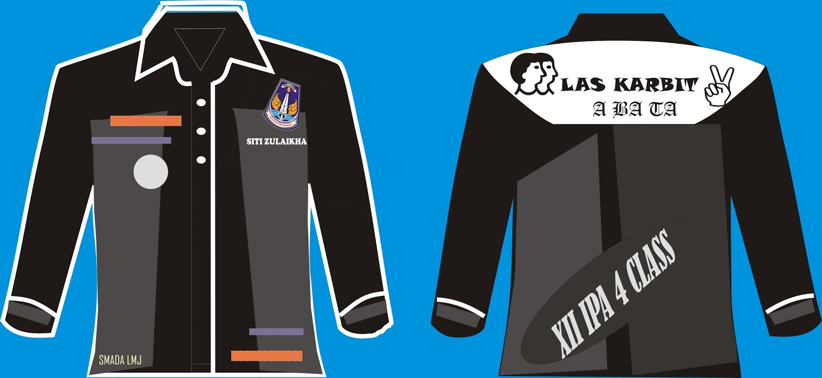 Contoh Desain Baju Lengan Panjang Kelas  Download Contoh Desain