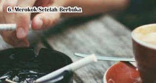 Merokok Setelah Berbuka harus dihindari saat berbuka puasa