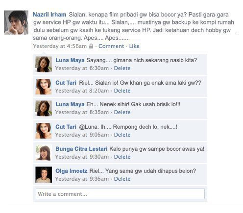 Gambar Lucu Status di Facebook