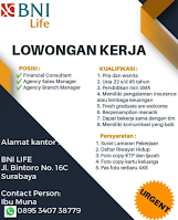 Open Recruitment at BNI Life Surabaya Februari 2021