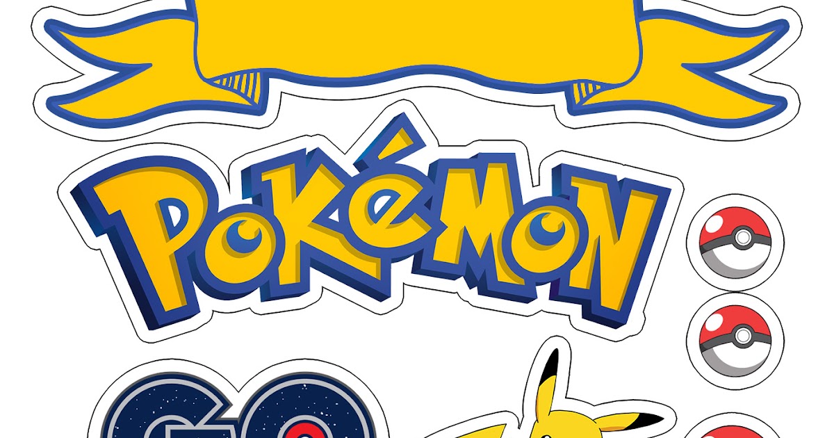 Pokemon Free Printable Cake Toppers Oh My Fiesta For