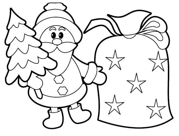 Merry Christmas Coloring Pages Printable  Christmas Tree Coloring 