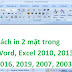 Cách in 2 mặt trong Word, Excel 2010, 2013, 1016, 2019, 2007, 2003