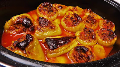 Ideja za Ručak - Pečene Punjene Paprike | Lunch Idea - Roasted Stuffed Peppers Recipe