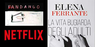 La Vita Bugiarda Degli Adulti i loghi di Netflix e Fandango