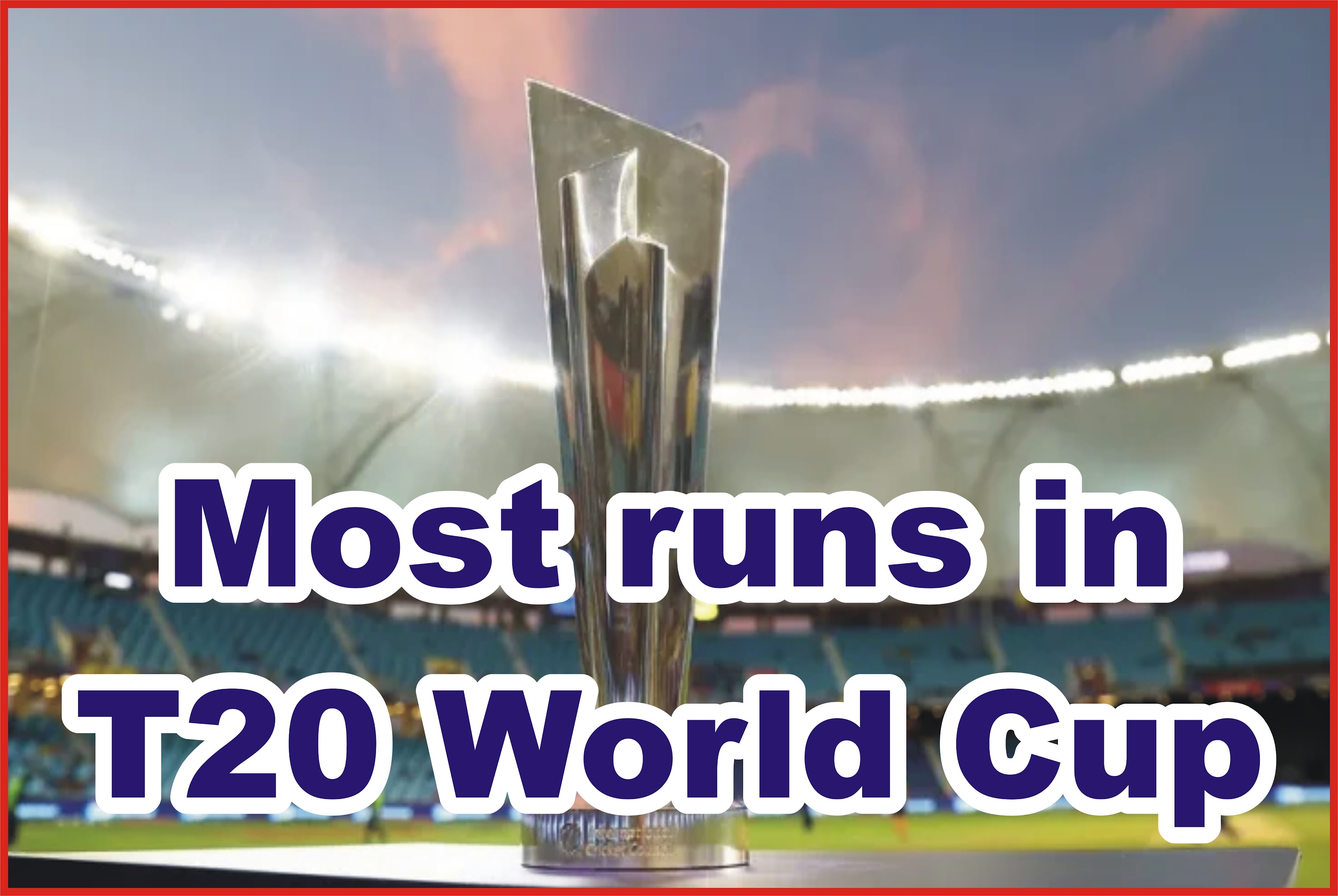 Most Runs in an Over in T20 World Cup