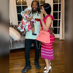 Cardi B Offset and baby Kulture in adorable family photos 