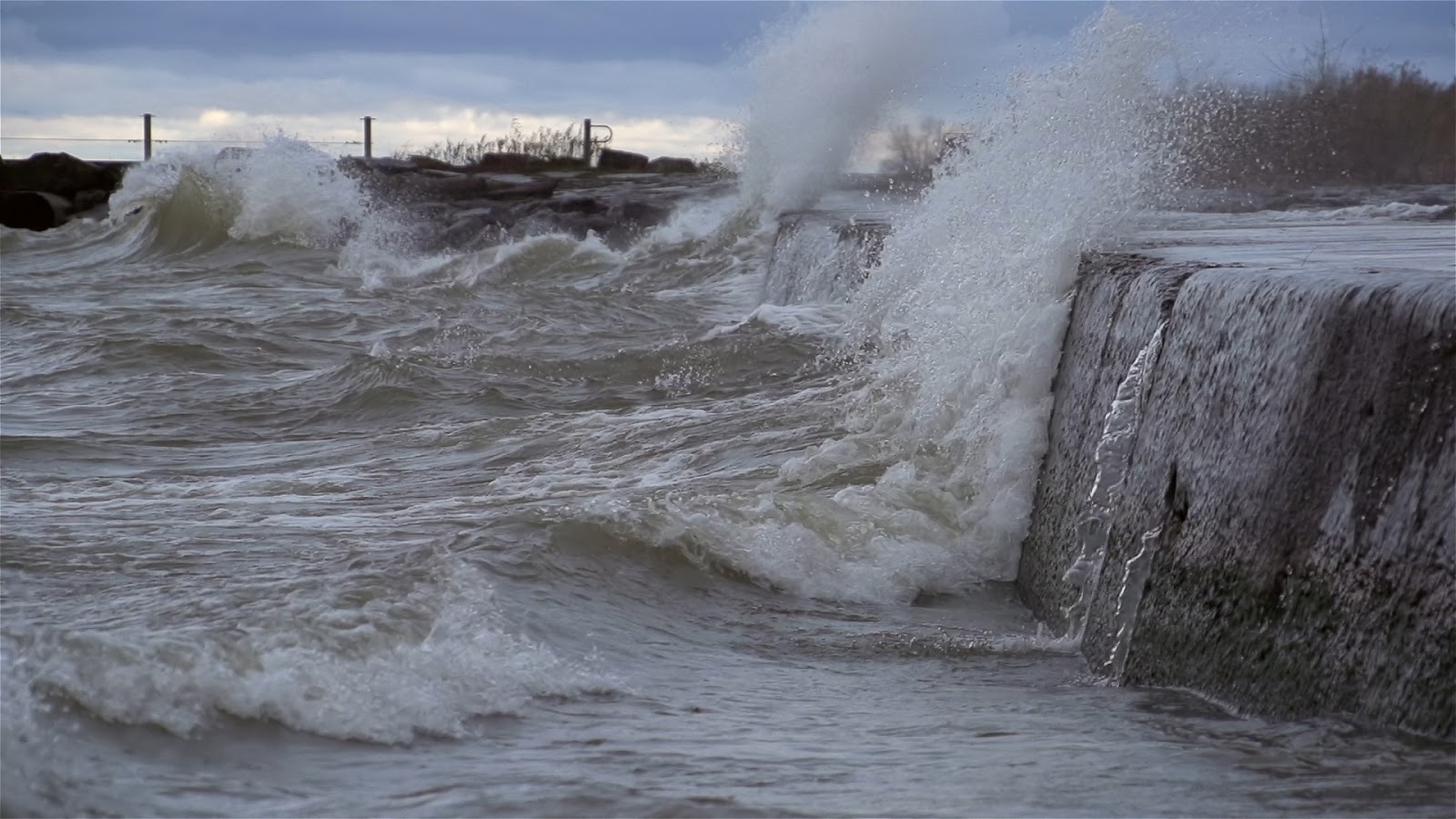 Waves Crashing Wide