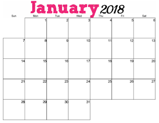 free printable 2018 calendar