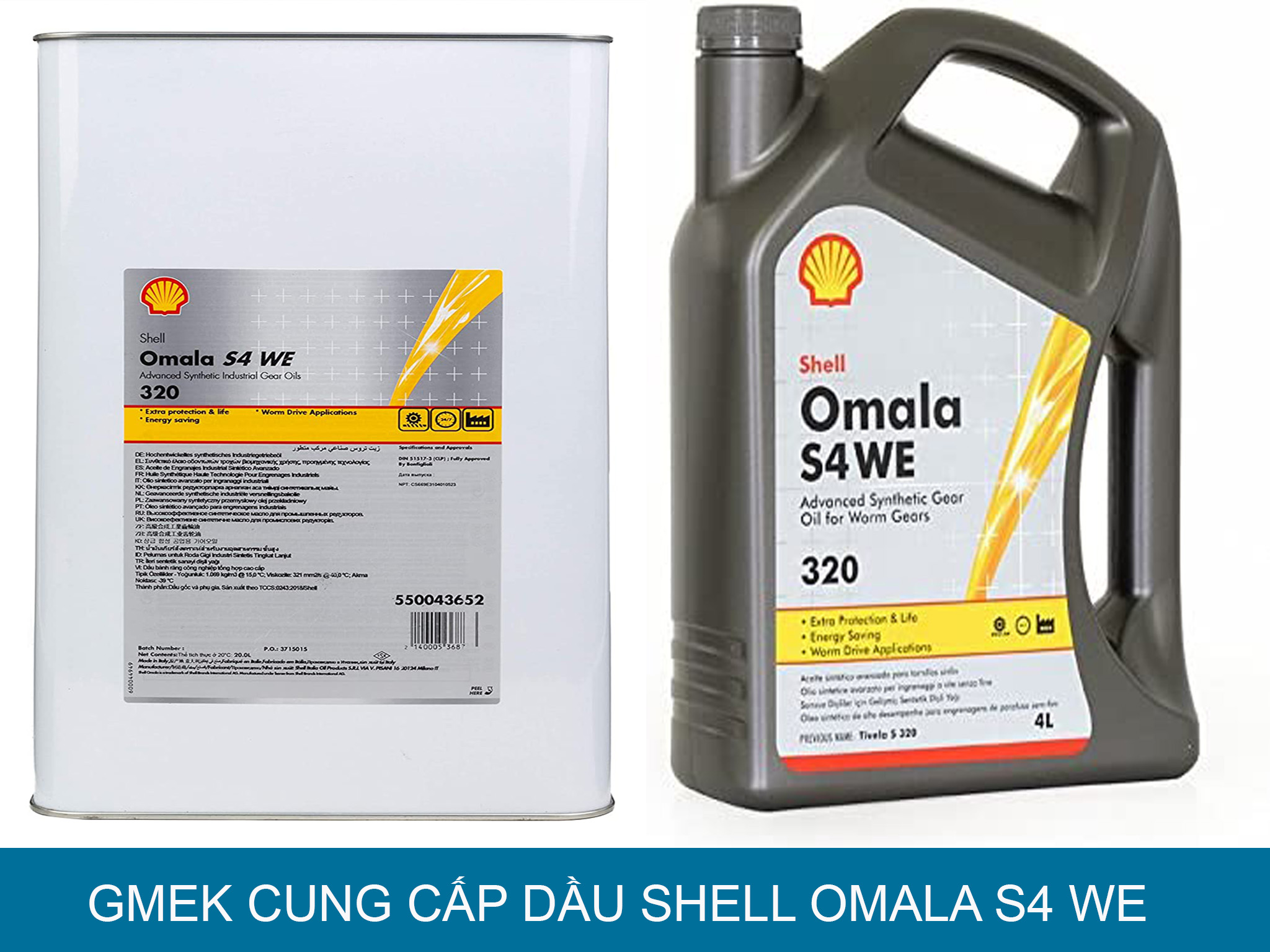 Dầu bôi trơn máy thổi khí Shell Omala S4 WE