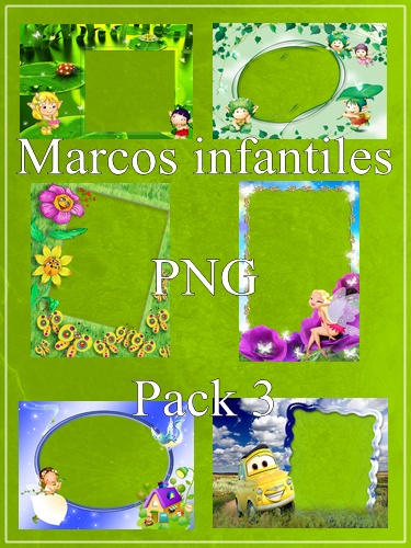 Marcos infantiles PNG - Pack 3 [Deposit Files]