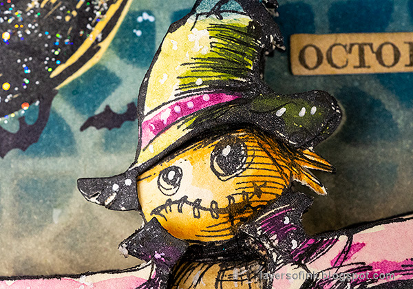 Layers of ink - 3D Paper Scarecrow Tutorial by Anna-Karin Evaldsson.