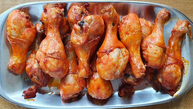 Pinterest Image: Platter of Chicken Drumsticks