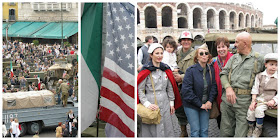 photo of: Enactment of Verona Italy Liberation
