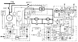Схема тиристорного электропривода траловой лебедки