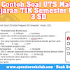 Contoh Soal Uts Mata Pelajaran Tik Semester 1 Kelas 3 Sd