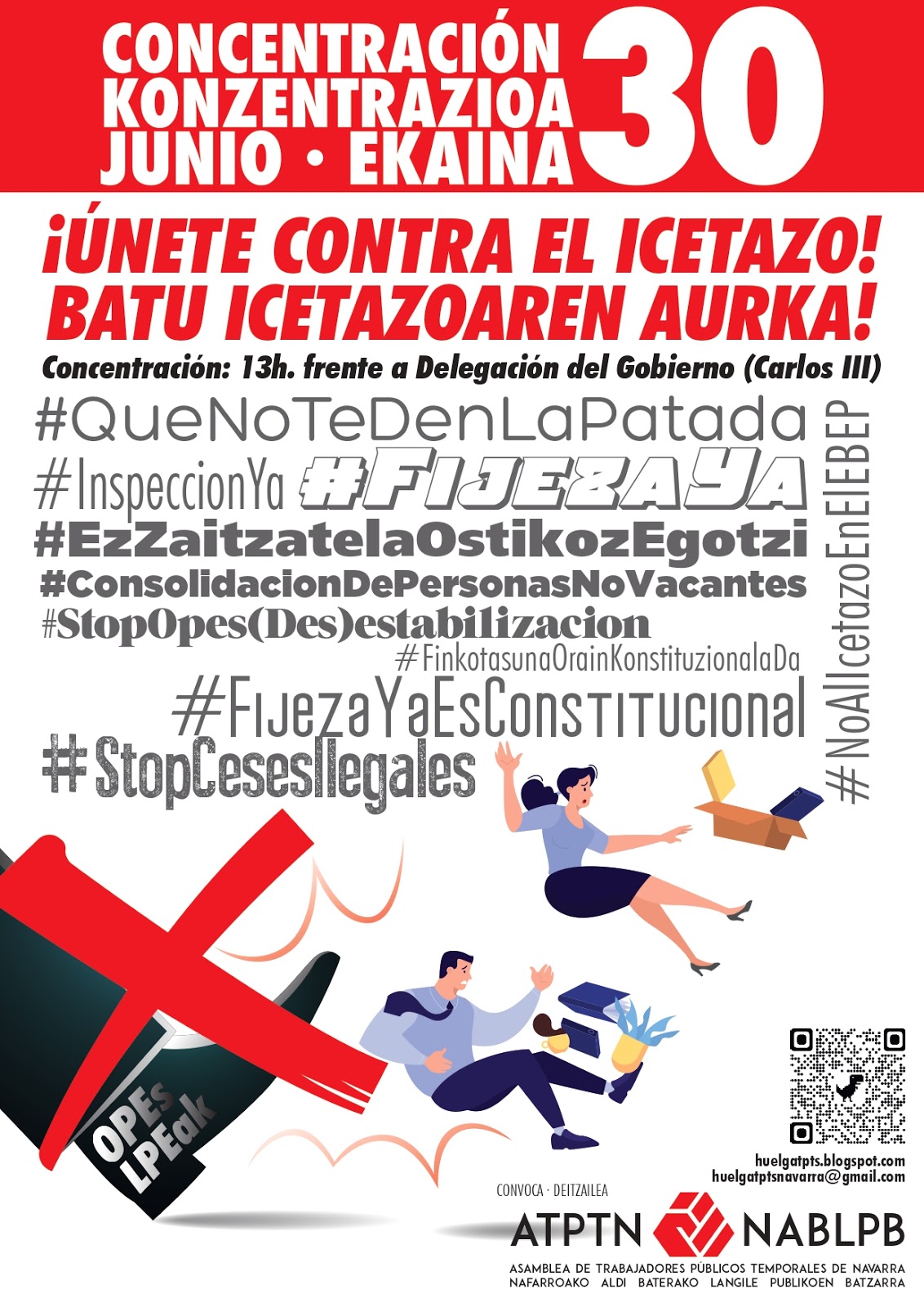 30 junio contra ICETAZO