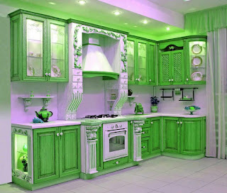 old green kitchen