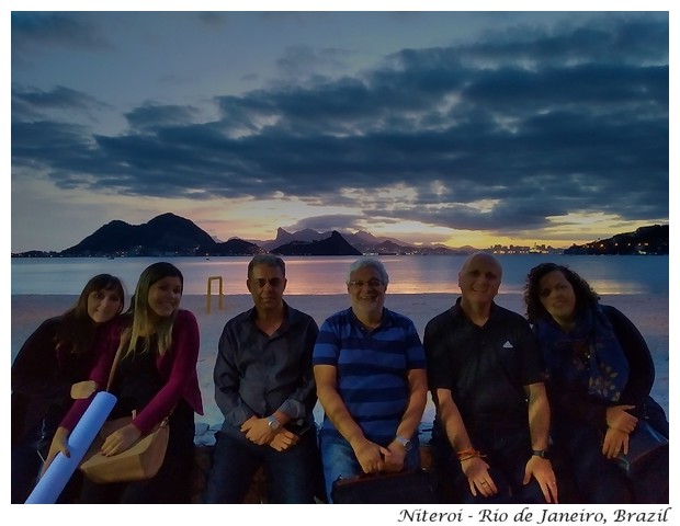 Brazilian friends and Rio de Janeiro skyline, Brazil, Journeys 2019 - Image by Sunil Deepak