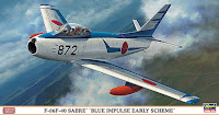 Hasegawa 1/48 F-86F-40 SABRE 'BLUE IMPULSE EARLY SCHEME' (07381) Color Guide & Paint Conversion Chart