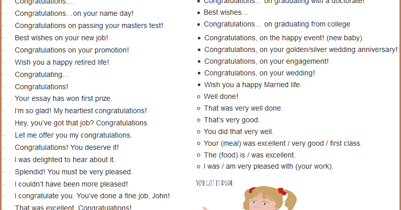 Learning English Text: Congratulating someone - memberikan 