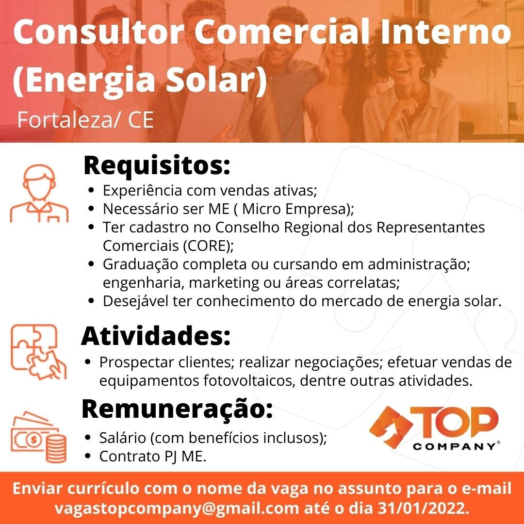 CONSULTOR(A) COMERCIAL