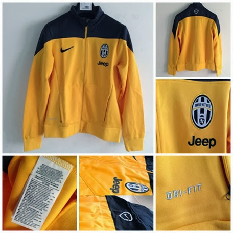 Jacket Bola Grade Ori  Sideline Track Juventus Yellow-Black 2013-14