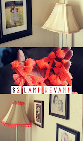 DIY $2 Lamp Revamp. Lampshade makeover. Bohemian home decor. Floor lamp makeover. Neon tassels. FIY bohemian home decor. Cheap bohemian DIY. Updating old lamps. Lamp redo ideas.