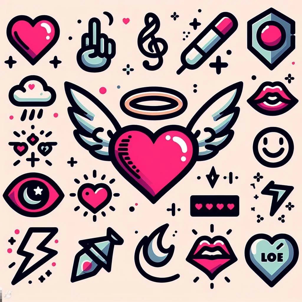 Aesthetic Heart-Love Symbol Combo Copy